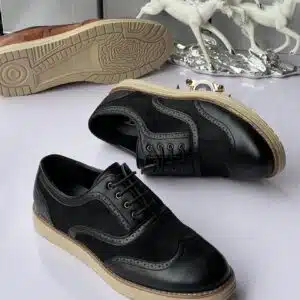 Men Stylish Brogue Lace Up Shoes