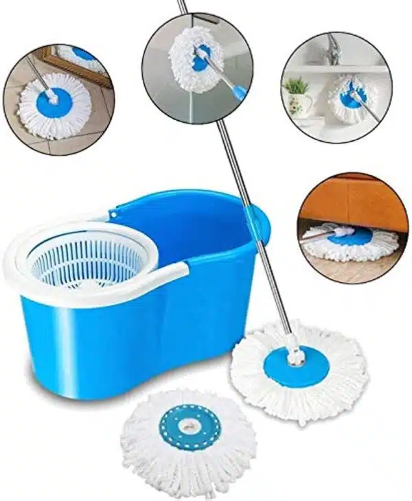 microfiber mop with magic spin bucket