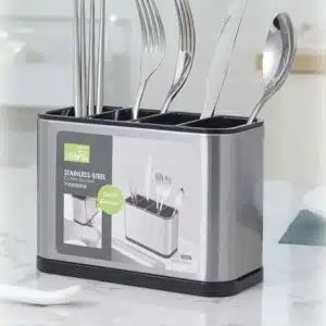 CUTLERY HOLDER WITH DRAINER