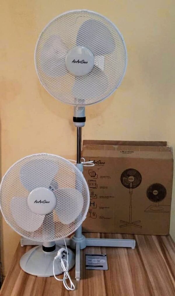airartdeco 2 in 1 pedestal standing fan