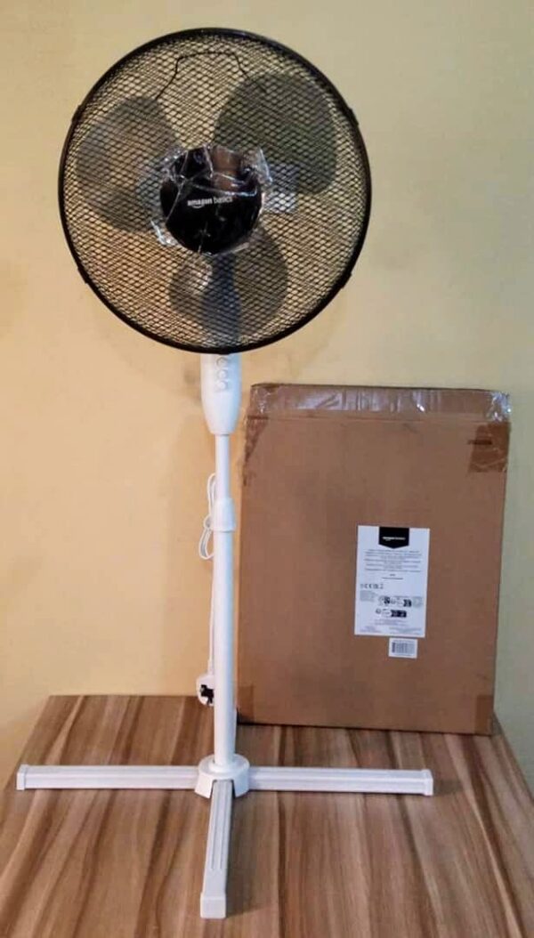 amazon basics pedestal standing fan