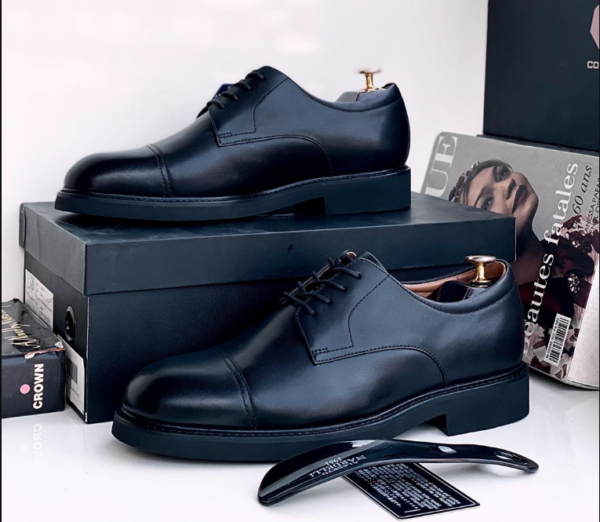 men formal leather lace-up shoes