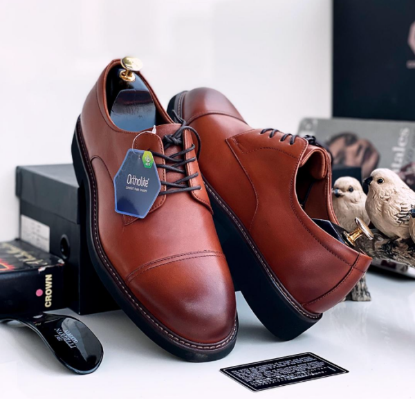 men formal leather lace-up shoes