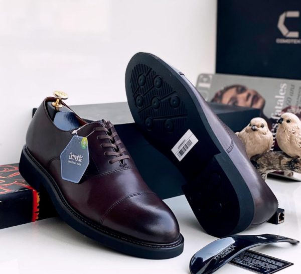 men formal leather lace-up shoes
