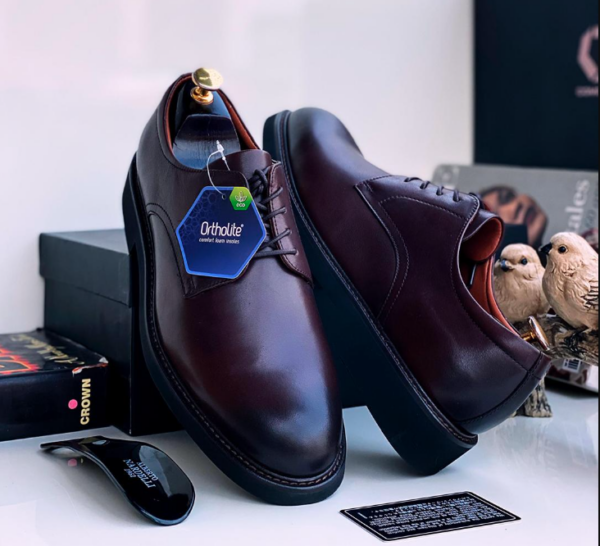 men formal leather lace-up shoes