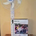 Trifone Solar Rechargeable Bluetooth Standing Fan