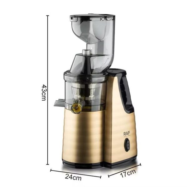slow juicer with shaft separator and jug