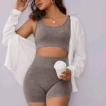 Ladies 2 Piece Seamless Gym Set