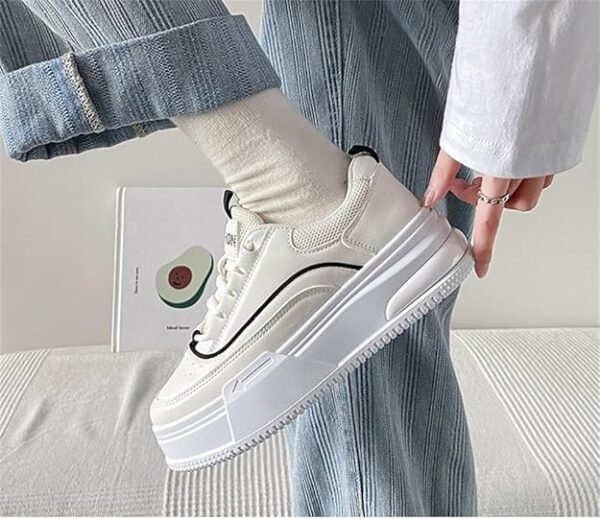 women lace up low top sneakers