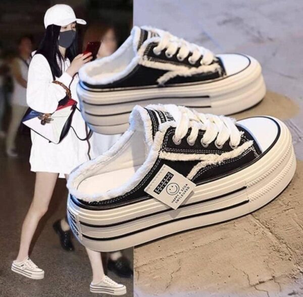women's new canvas half sneakers