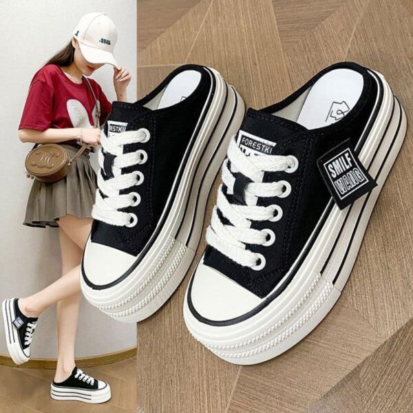 women's new canvas half sneakers