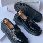 Men's Patent Leather Platform Shoe