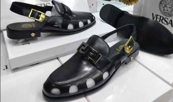 men designers leather sandals