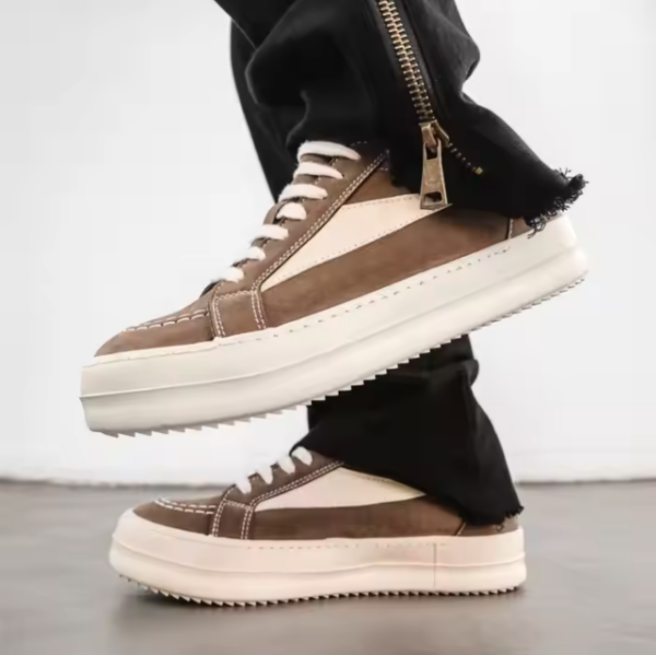 men lace up casual fashion outdoor shoes