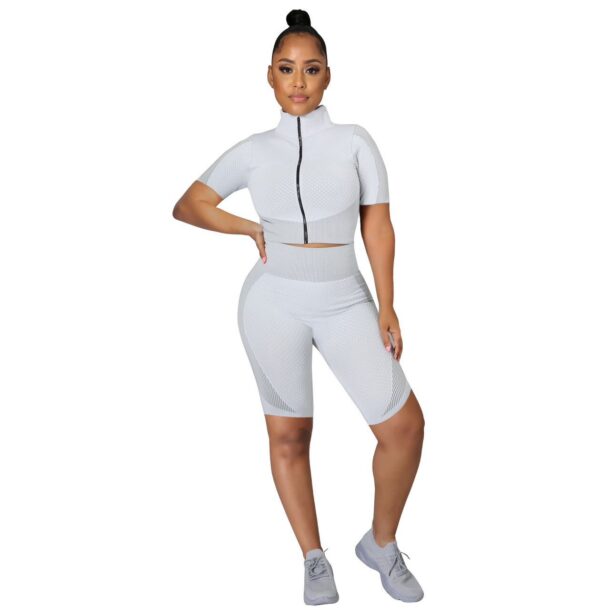 sportswear and yoga 2 piece shorts set