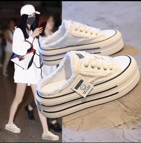 women's new canvas half sneakers