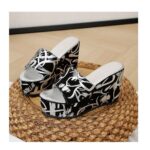 Luxe Chic Pattern Wedge
