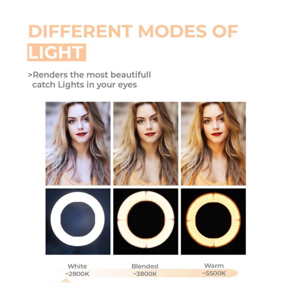 18 inches non rechargeable ring light