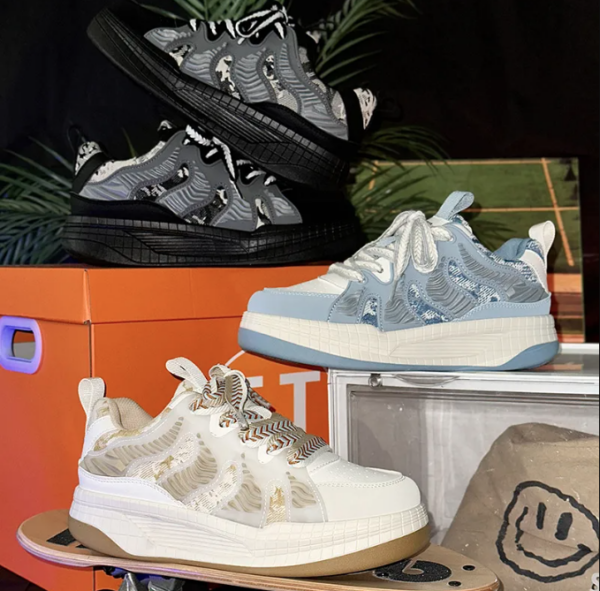 men fashion thick soles sneakers