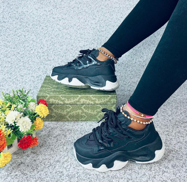 fashion women chunky platform sneakers