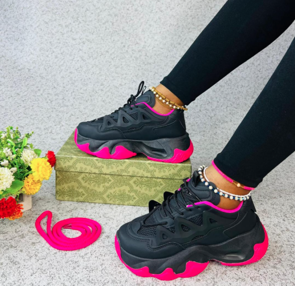 fashion women chunky platform sneakers