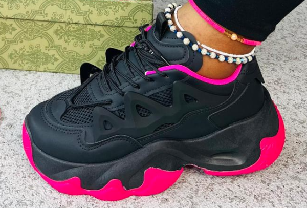 fashion women chunky platform sneakers