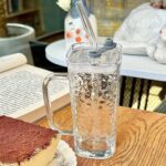 Glass square cup