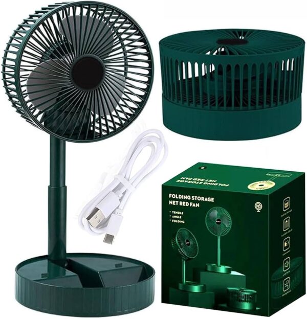 folding storage rechargeable fan