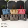 Women Pattern Top Zip Tote Bags