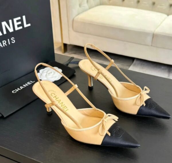 women leather pointed toe pumps