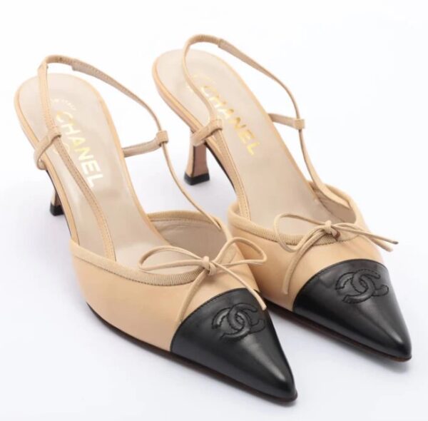 women leather pointed toe pumps