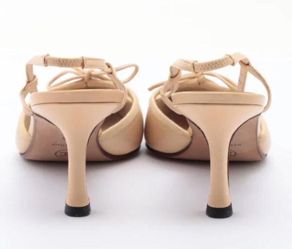 women leather pointed toe pumps