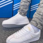 Men Casual Lace Up White Sneakers