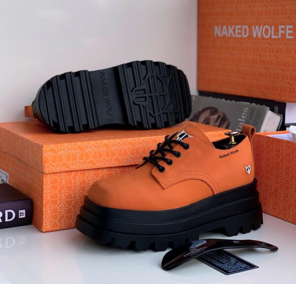 men leather thick-sole shoes