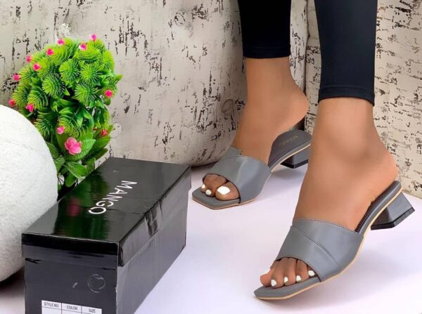 women block heels slippers