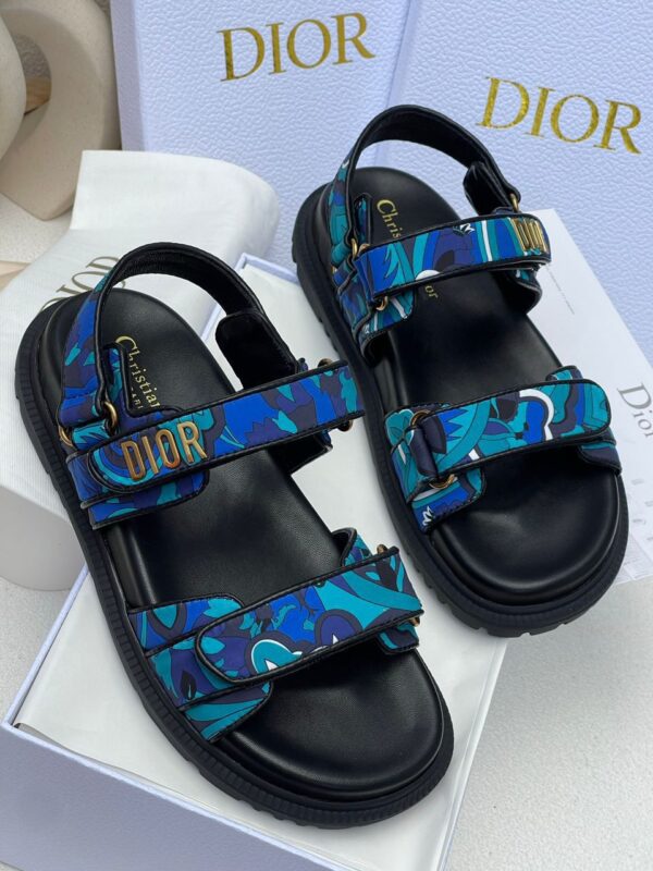 women floral print leather sandals