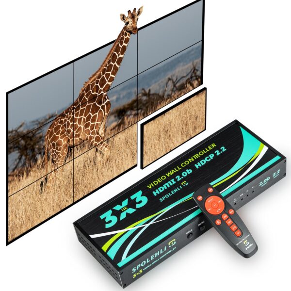 spolehli video wall controller 3*3 hdmi