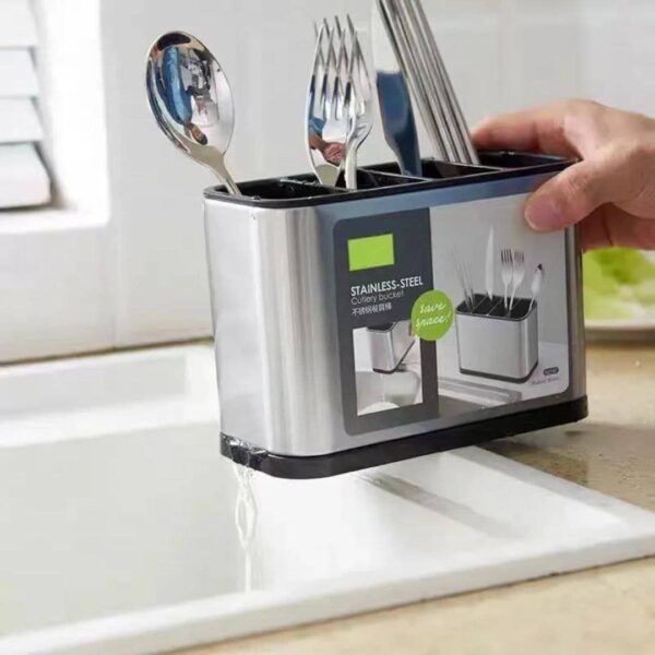 stainless steel cutlery drainer1