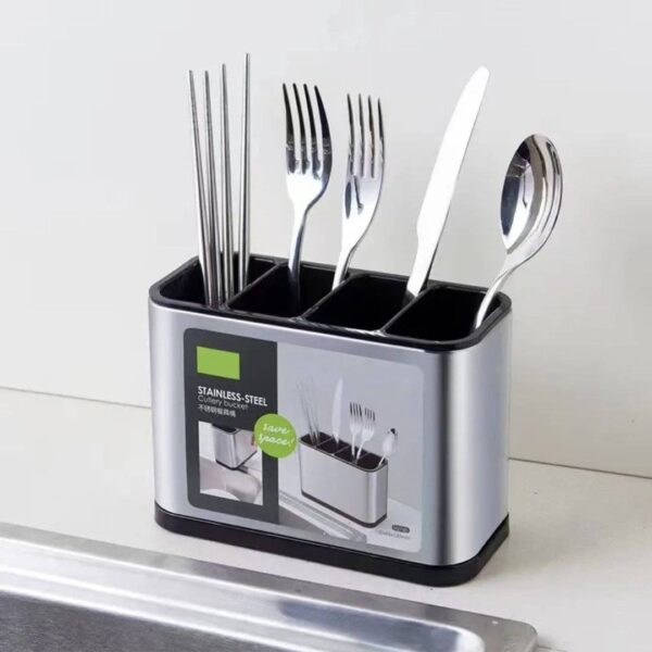 stainless steel cutlery drainer2