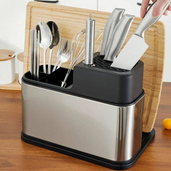 stainless steel cutlery drainer3