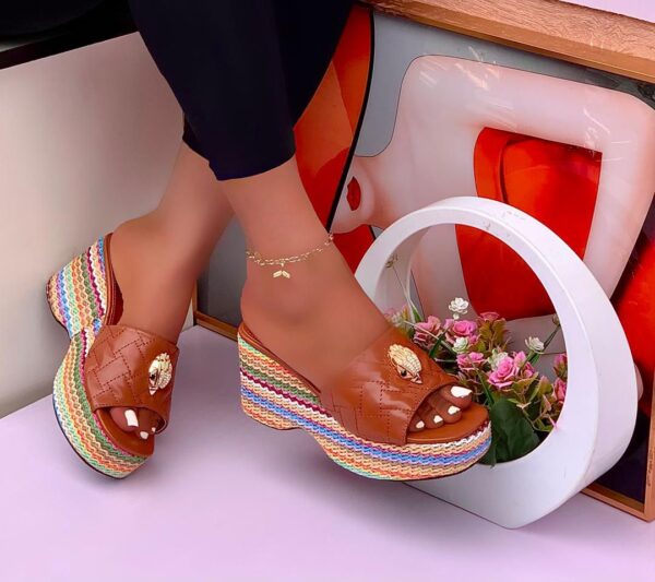stylish wedge slippers