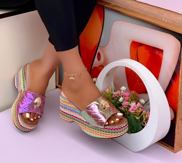 stylish wedge slippers