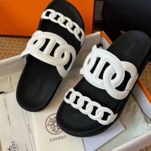 women casual chain pattern slippers