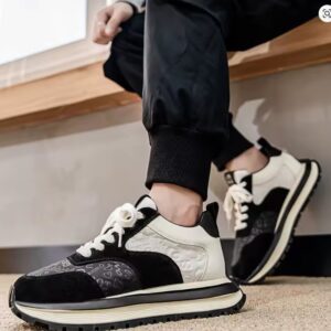 men's casual breathable lace-up sneakers