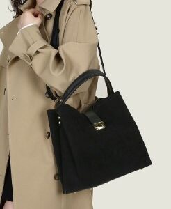women quality suede hand bag