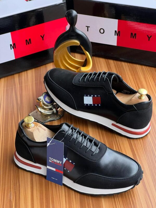 men's casual leather lace-up sneakers