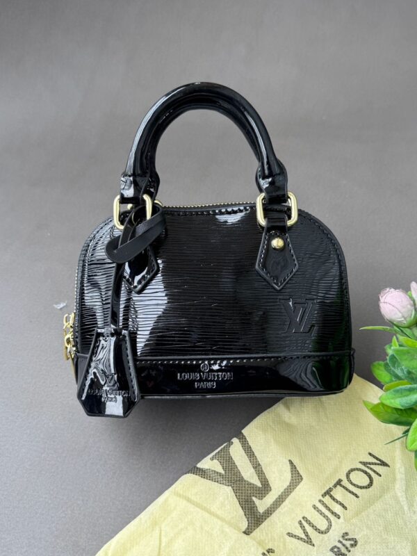 striped body mini handbag