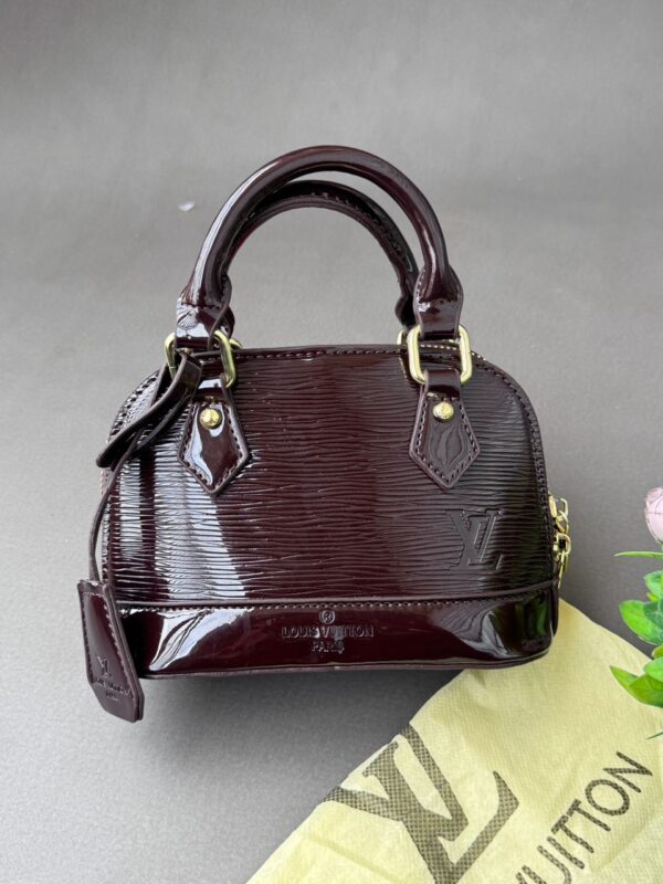 striped body mini handbag