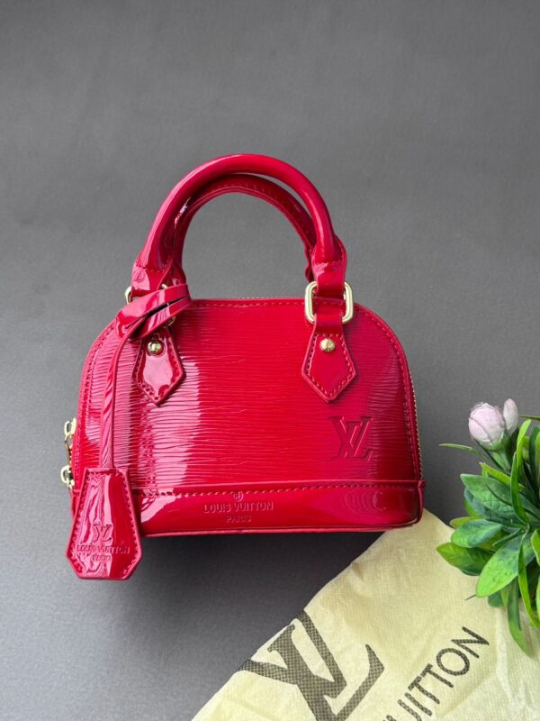 striped body mini handbag