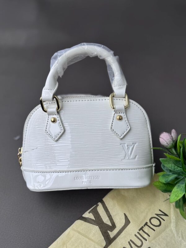 striped body mini handbag